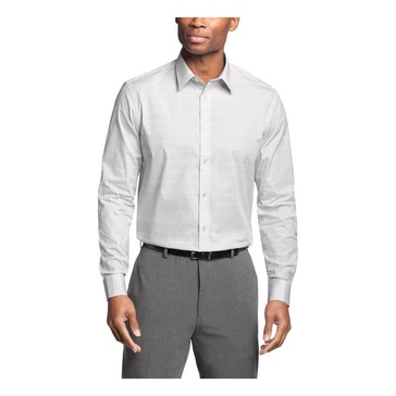 Calvin Klein Men's Dress Shirt Regular Fit Non Iron Stretch Check