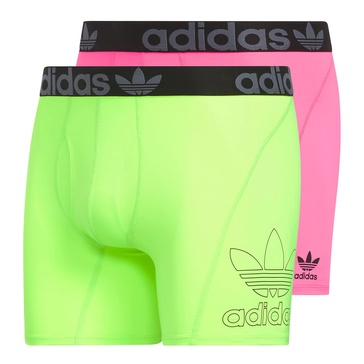 adidas Originals Men's Trefoil Athletic Comfort Fit Boxer Brief Underwear (2-Pack)