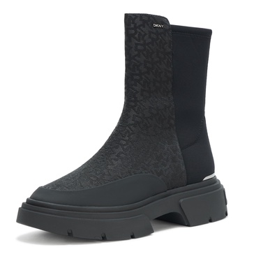 DKNY Women's Fleming Winter Boot Ankle, Black, 9