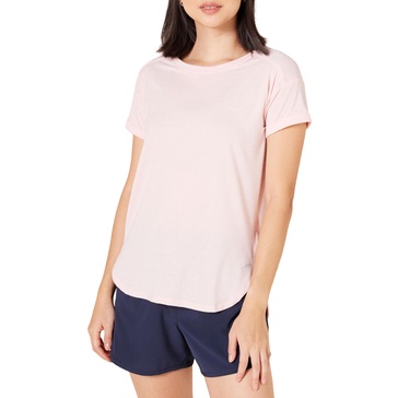 Amazon Essentials Women's Studio Relaxed-Fit Lightweight Crewneck T-Shirt (Available in Plus Size), Multipacks