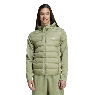 adidas Men's Essentials Hybrid Down Hooded Jacket