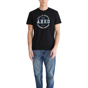 AEROPOSTALE Men's Circle Logo Short Sleeve Tee