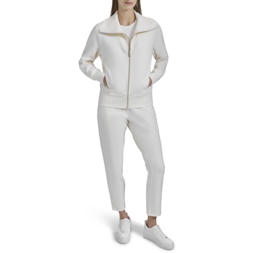 Andrew Marc womens Fleece Zip-front Sweatshirt