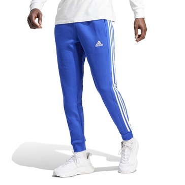 adidas Men's Essentials Fleece Tapered Cuffed 3-Stripes Pants, Semi Lucid Blue, X-Large