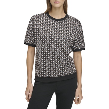 Andrew Marc Sport Women's Short Sleeve Fashion Sweatshirt