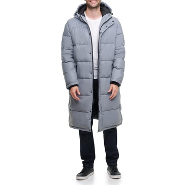 DKNY Arctic Cloth Hooded Extra Long Parka Jacket
