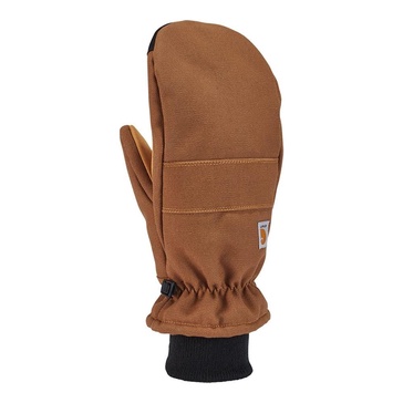 Carhartt Men's Insulated Duck Synthetic Leather Knit Cuff Mitt