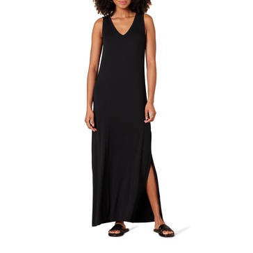 Amazon Essentials Women's Jersey V-Neck Tank Maxi Length Dress