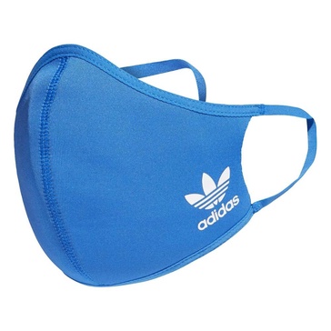 adidas Originals Standard Face Covers 3-Pack, Bluebird, X-Small/Small