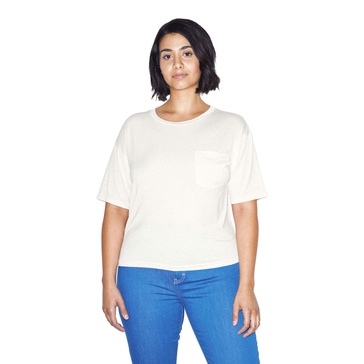 American Apparel Women's Mix Modal Pocket Short Sleeve T-Shirt
