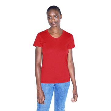 American Apparel Women's 50/50 Classic Crewneck Short Sleeve T-Shirt