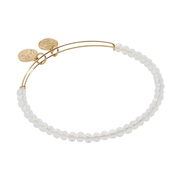Alex and Ani Moonstone Beaded Charm Bangle