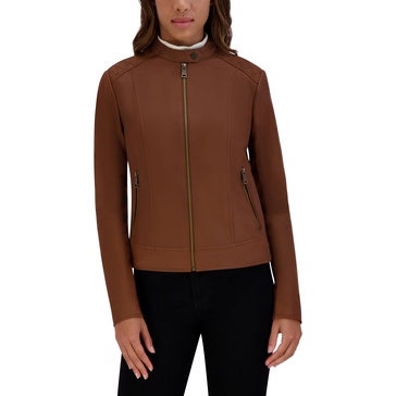 Andrew Marc Women's Glenbrook Leather Racer Jacket