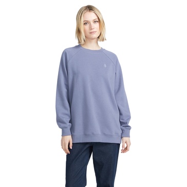 Volcom Women's Stone Magic Boyfriend Crew Fleece Sweatshirt