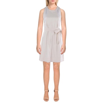 BCBGeneration Women's Jewel Neck a Line Dress