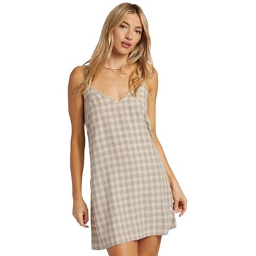 Billabong Women's 90's Babe Mini V-Neck Slip Dress