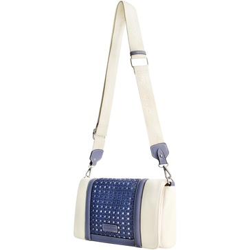 Tommy Bahama Flap Crossbody Bag, Women's Mini Handbag with Woven Design and Adjustable Shoulder Strap