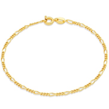Amazon Essentials 14K Gold Plated Figaro Chain Bracelet