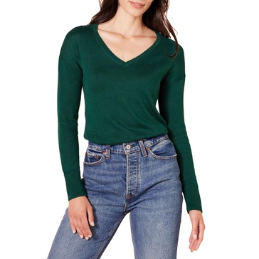 Amazon Essentials Women's Lightweight Long-Sleeve V-Neck Tunic Sweater (Available in Plus Size)