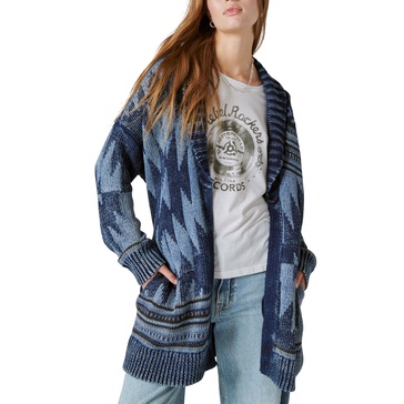 Lucky Brand Women's Lucky Heritage Cardigan, Denim Combo