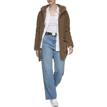 Andrew Marc Women's Seneca Faux Fur Teddy Coat