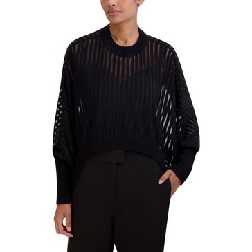 BCBGMAXAZRIA Women's Pullover Crew Neck Dolman Sleeve Sweater
