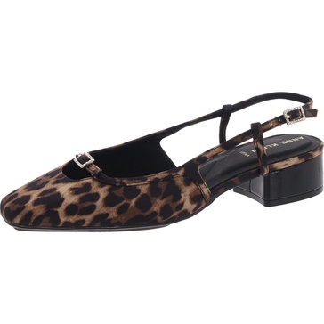 natalie womens buckle man made slingback heels