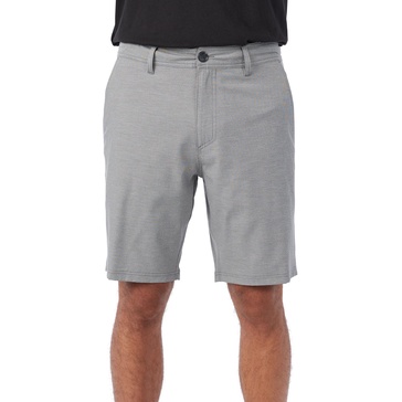 O'NEILL Men's 19 Inch Reserve Light Check Hybrid Shorts - Quick Dry Swim Trunks for Men with Fabric and Pockets