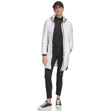 Calvin Klein Women's Long Light-weight Puffer Jacket