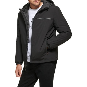 Men's Infinite Stretch Water-Resistant Hooded Jacket
