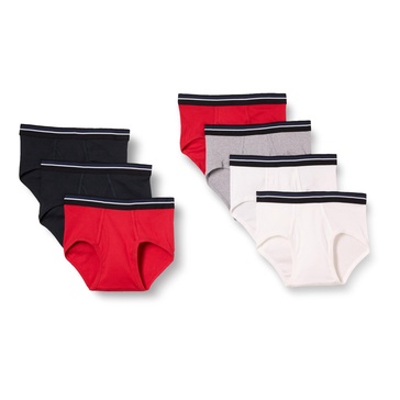 Amazon Essentials Men's Cotton Tag-Free Briefs Underwear, Multipacks