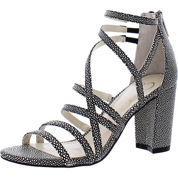 Jessica Simpson Women's Stassey Strappy Block Heel Sandal Heeled
