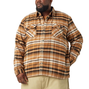 Dickies Mens Sherpa Lined Flannel Shirt Jacket W/Hydroshld