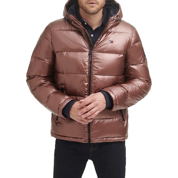 Tommy Hilfiger Mens Hooded Puffer Jacket (Standard and Big & Tall)