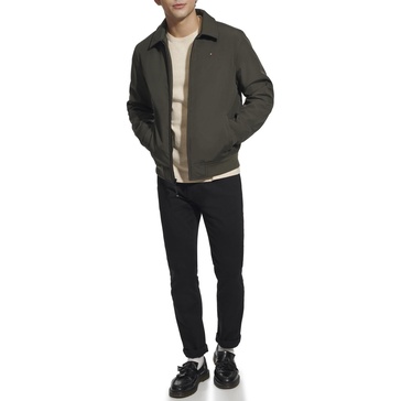 Tommy Hilfiger Mens Lightweight Water Resistant Varsity Bomber Jacket