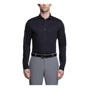 Dress Shirt Regular Fit Non Iron Herringbone French Cuff