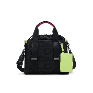 ALDO Eviecarryyx Women's Black Recycled Polyester Satchel Handbag
