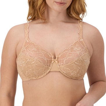 Bali Women's Lace Desire Underwire Bra, Full-Coverage Lace Bra with Underwire Cups