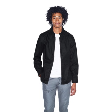 American Apparel Men's Twill Tab Collar Long Sleeve Shirt