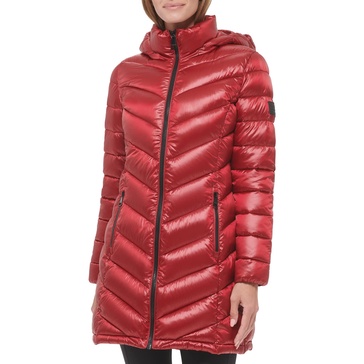 Calvin Klein Women's Chevron Quilting Casual Lightweight Jacket