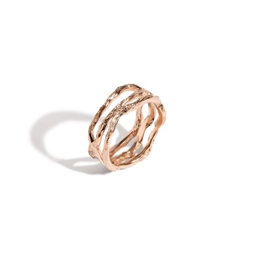 AURATE X KERRY: Venus Tri Gold Ring