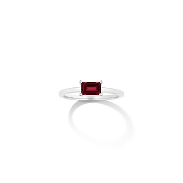 Birthstone Baguette Ring