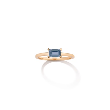 Birthstone Baguette Ring - Alexandrite