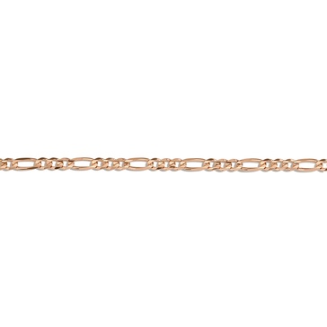 Large Gold Figaro Chain Bracelet