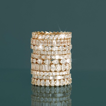 Pear Lab Grown Diamond Eternity Ring