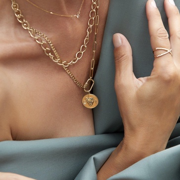 AURATE X KERRY: Lioness Pendant Necklace