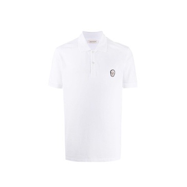 Alexander Mcqueen Skull Patch Polo T-Shirt Men