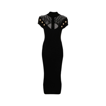Balmain Knitted Sheath Dress Women