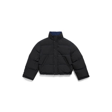 Men's Loop Sports Icon Reversible Puffer in Black
