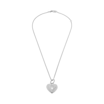 Women's Amour Heart Necklace  in Silver